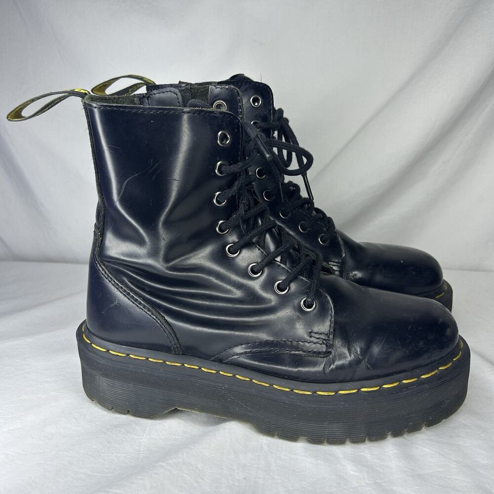 Dr. Martens Jadon Platform Leather Women's Size 8 Boots Patent Leather